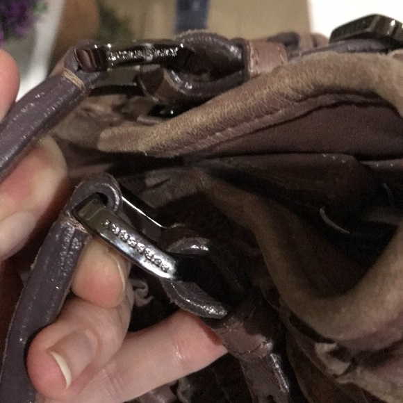 Burberry Old Rose Ruffled Leather Lowry Bag - Picture 9 of 15